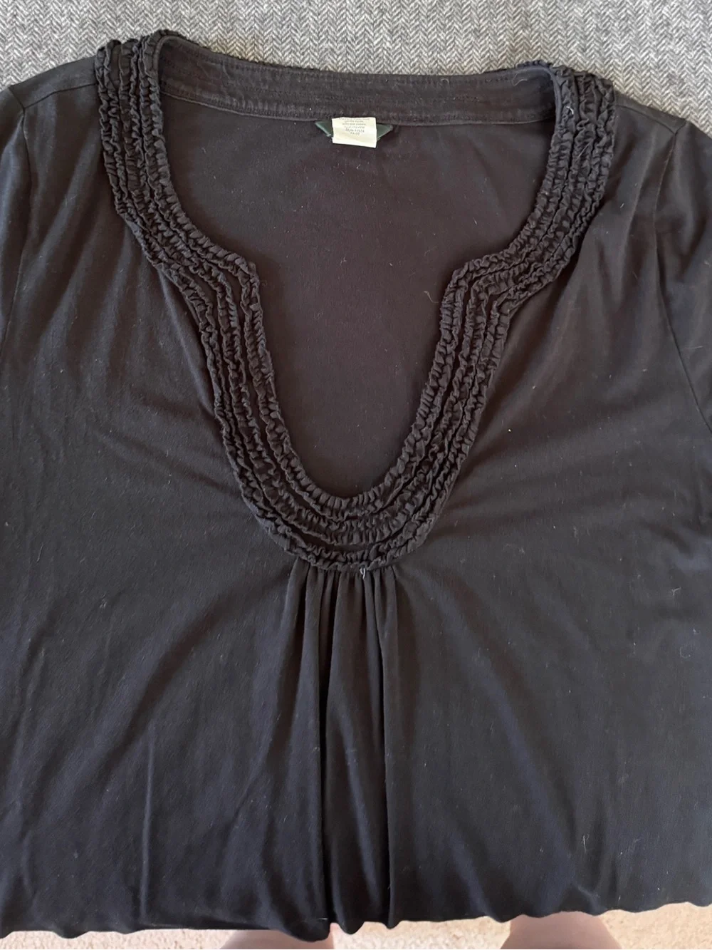 J. Crew Black Cap Sleeve dress
